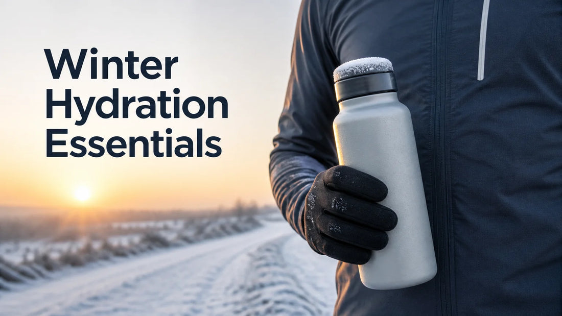 Insulated sports water bottle for runners who train in winter