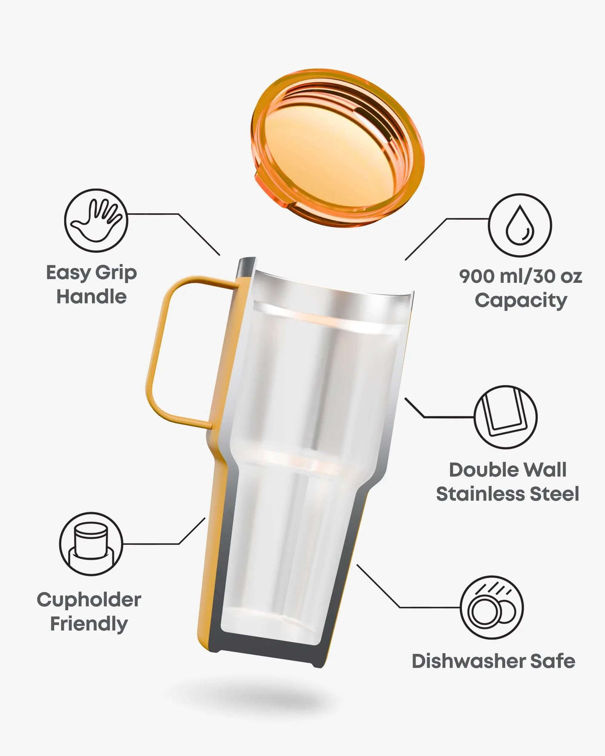 Bohtal Insulated Nomad Tumbler Hufflepuff - image 2