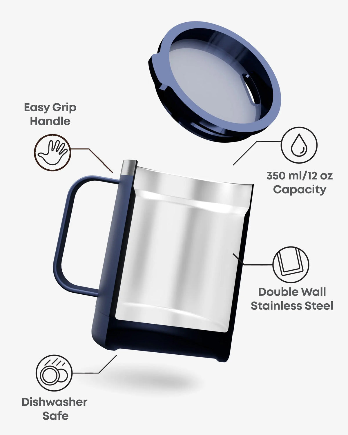 Bohtal Insulated Coffee Mug Ravenclaw - image 2